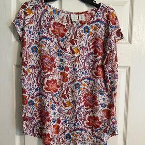 Pretty paisley cap sleeve top